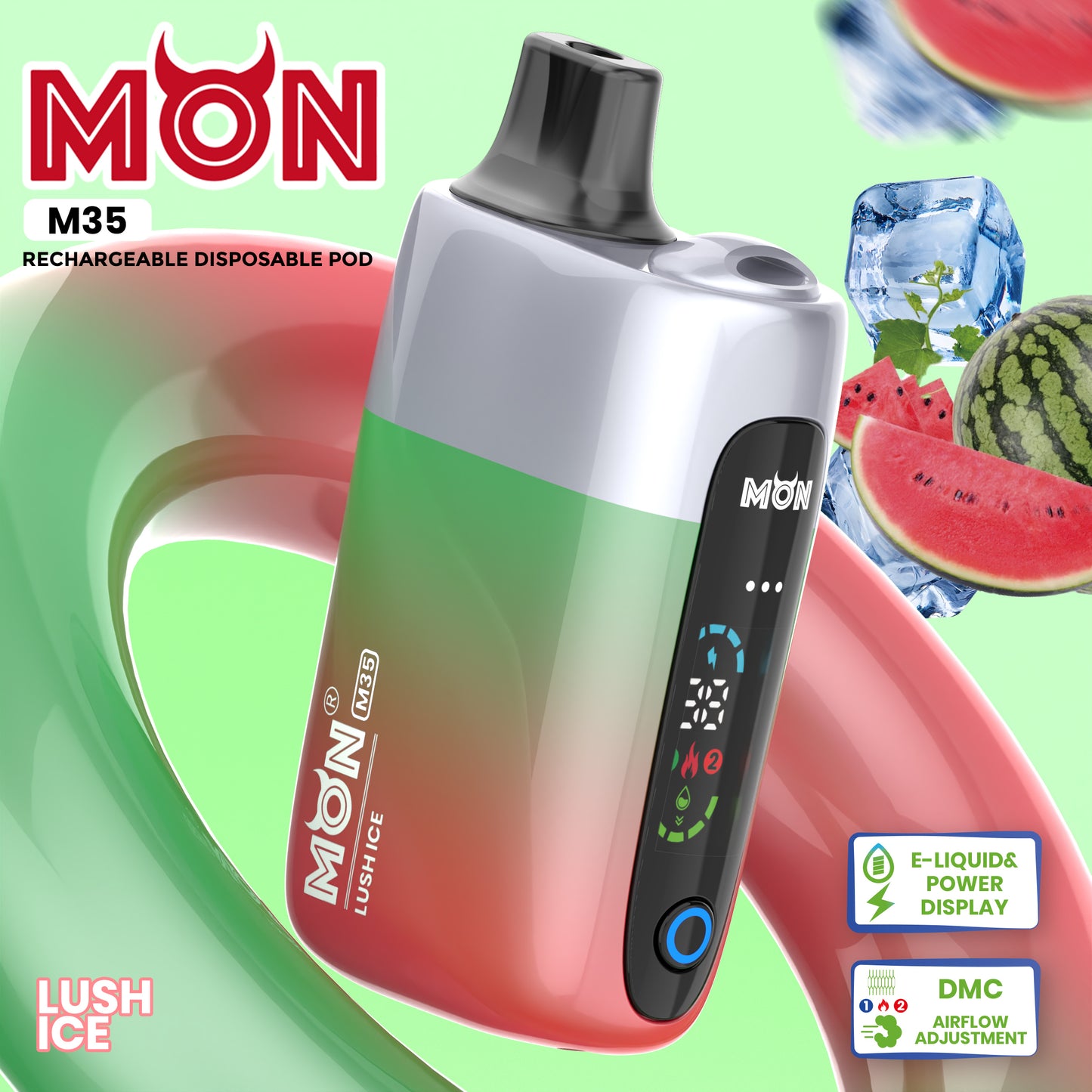 Monvaper M35 Disposable Vape – 35,000 Puffs | Rechargeable & Adjustable