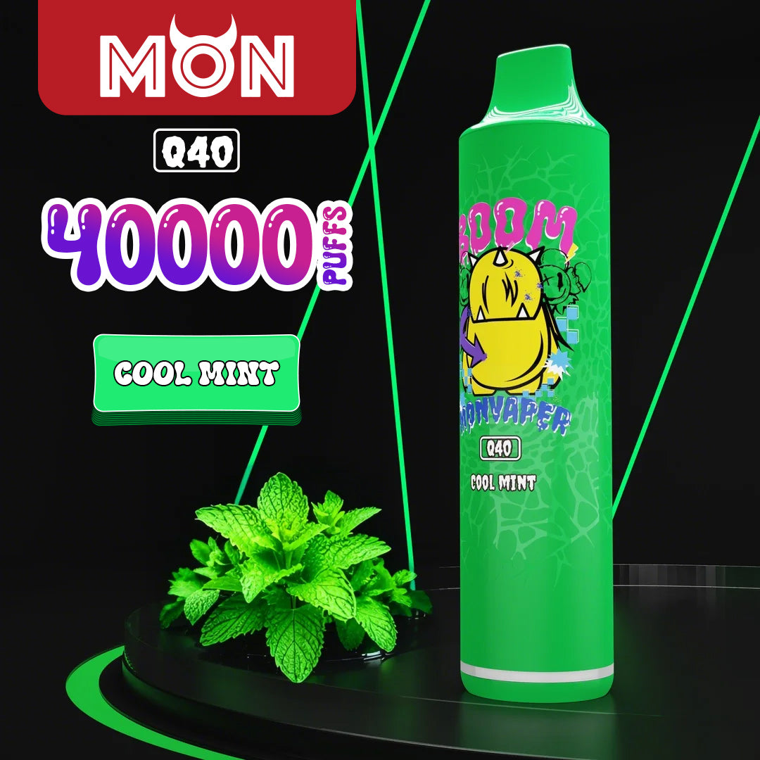 MON Q40 | 40K Puff Power Stick with Dual Mesh Coils & Consistent Flavor Delivery