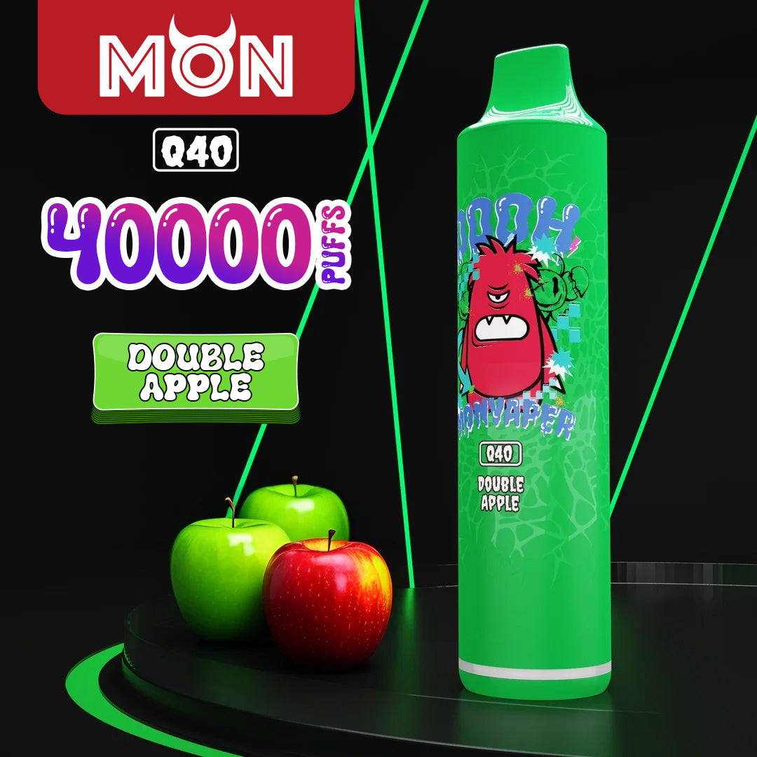 MON Q40 | 40K Puff Power Stick with Dual Mesh Coils & Consistent Flavor Delivery