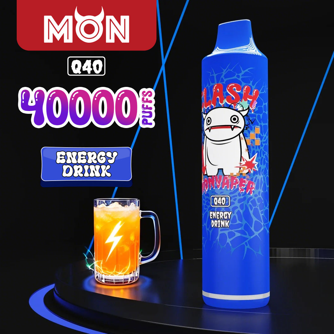 MON Q40 | 40K Puff Power Stick with Dual Mesh Coils & Consistent Flavor Delivery