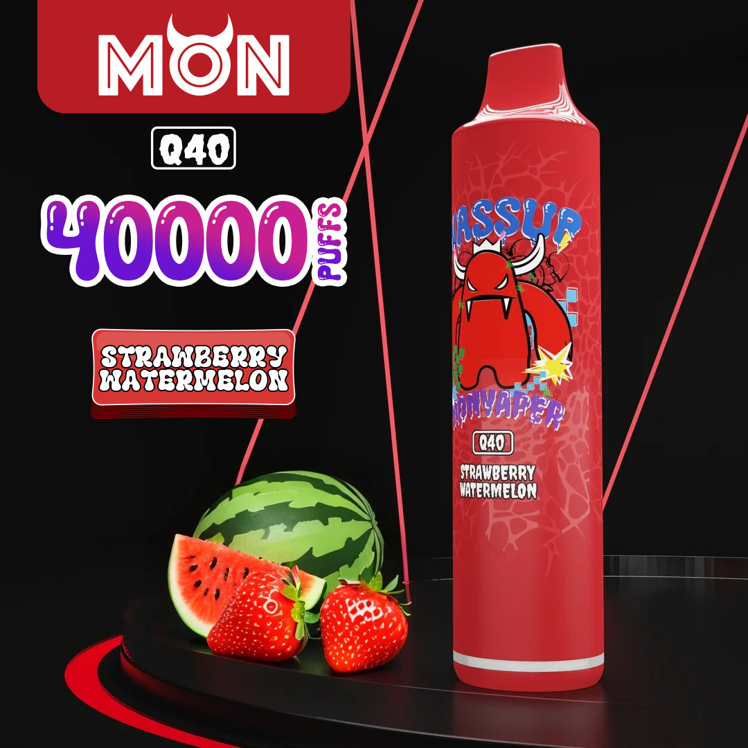 MON Q40 | 40K Puff Power Stick with Dual Mesh Coils & Consistent Flavor Delivery