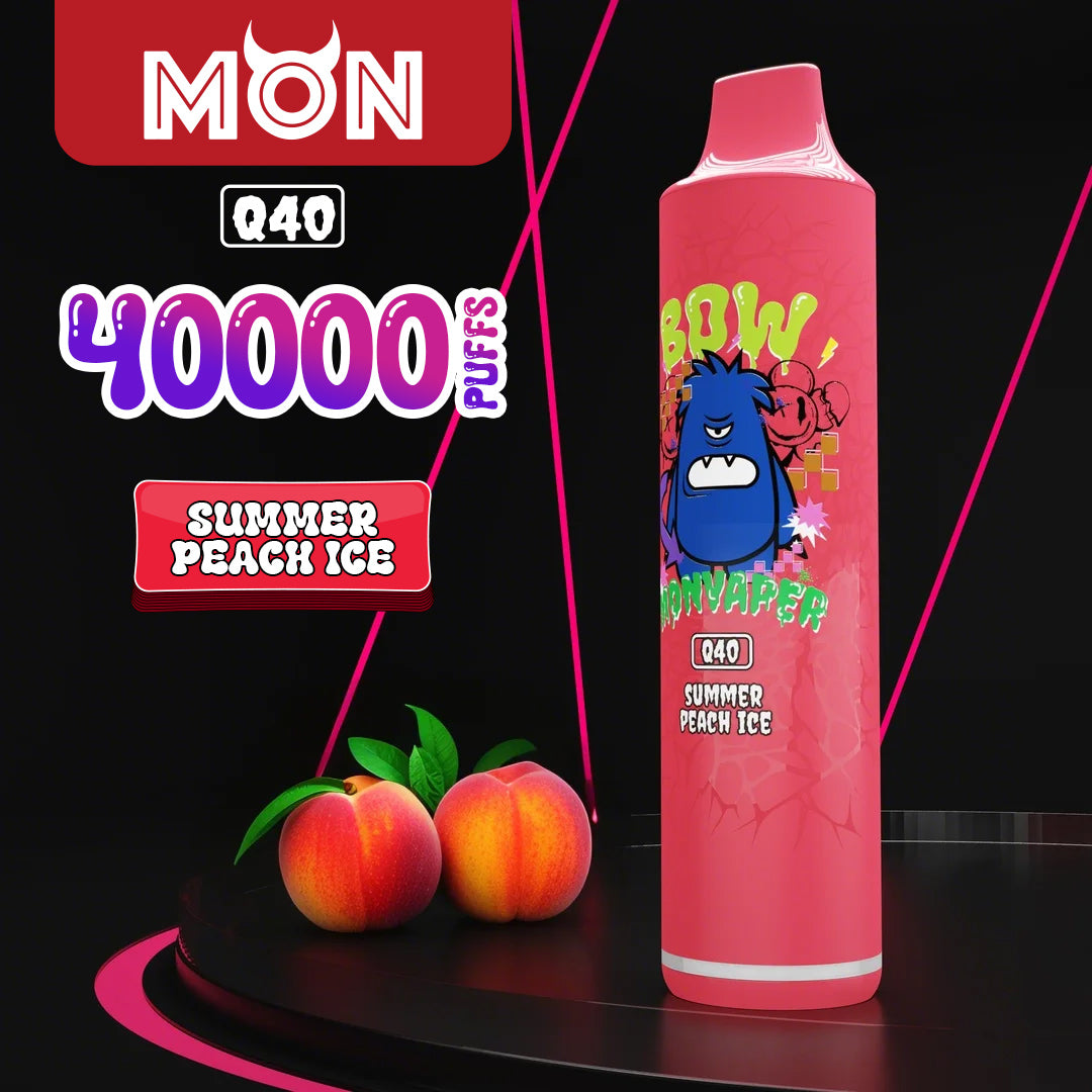 MON Q40 | 40K Puff Power Stick with Dual Mesh Coils & Consistent Flavor Delivery