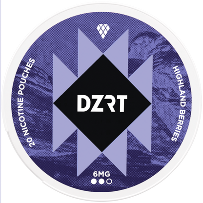 Highland Berries Tobacco-Free Nicotine Pouches by DZRT – Refreshing Berry Flavor
