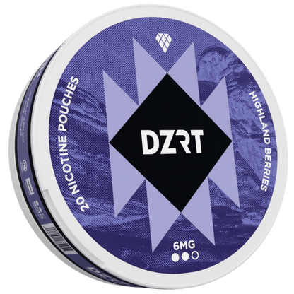 Highland Berries Tobacco-Free Nicotine Pouches by DZRT – Refreshing Berry Flavor