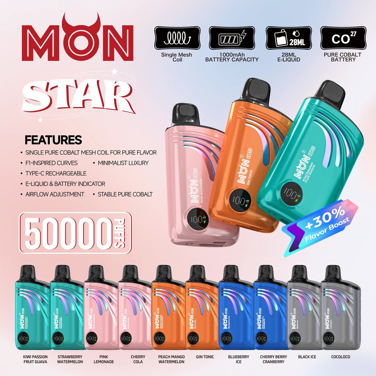 Monstar 50K Disposable Vape