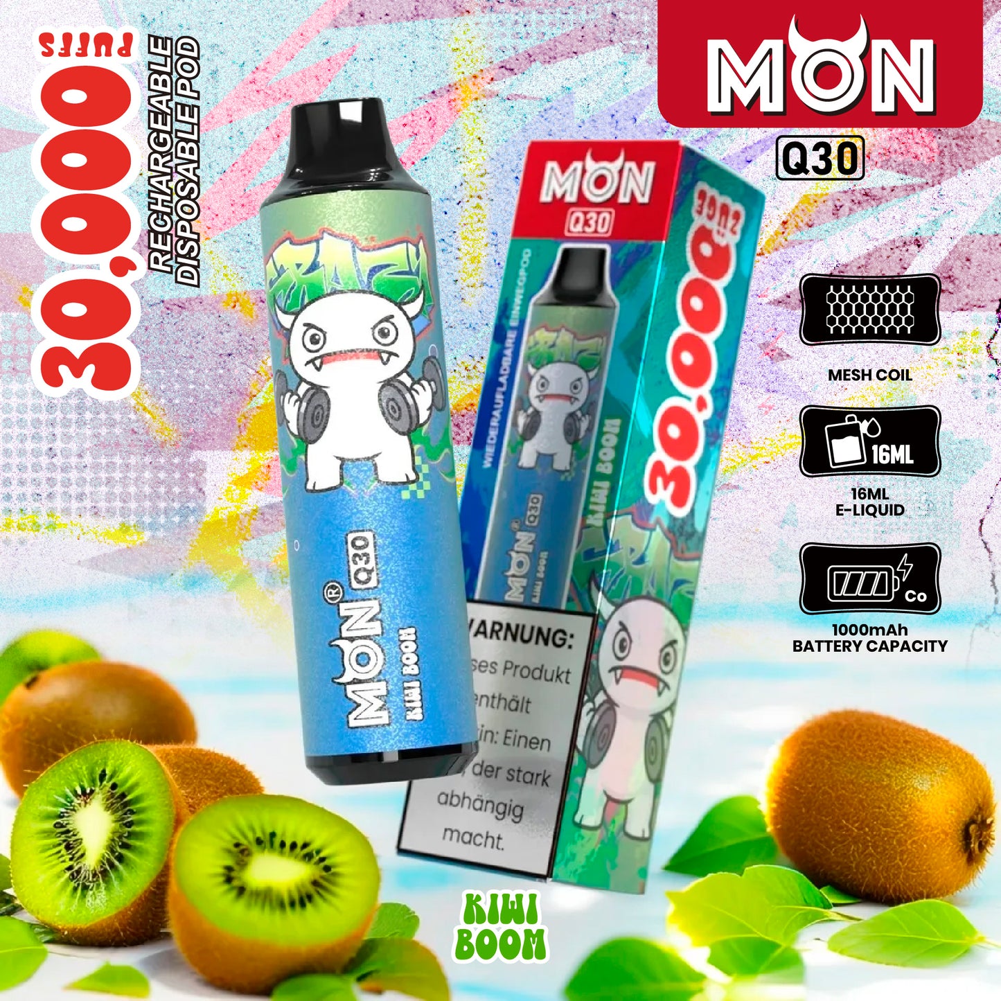 Monvaper Q30 Disposable Vape – Consistent Flavor, Every Puff