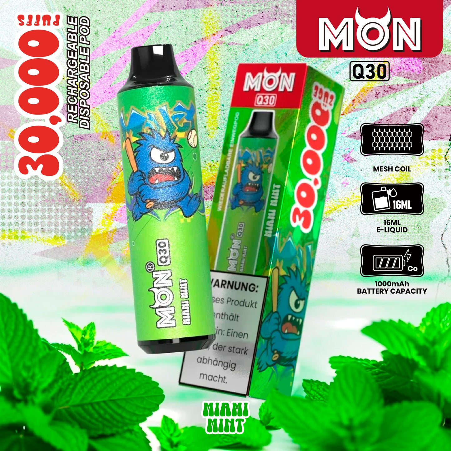 Monvaper Q30 Disposable Vape – Consistent Flavor, Every Puff