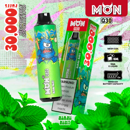 Monvaper Q30 Disposable Vape – Consistent Flavor, Every Puff