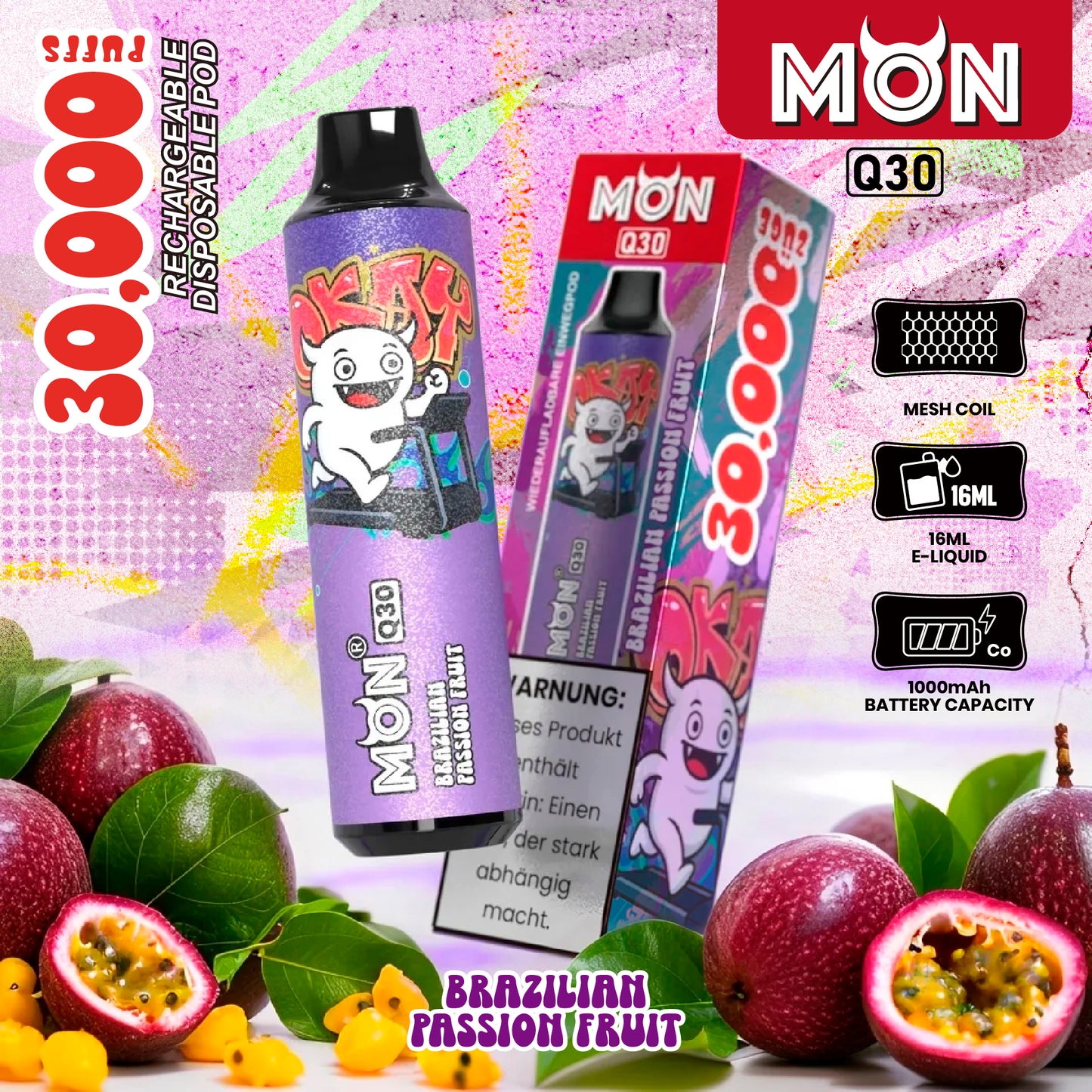 Monvaper Q30 Disposable Vape – Consistent Flavor, Every Puff