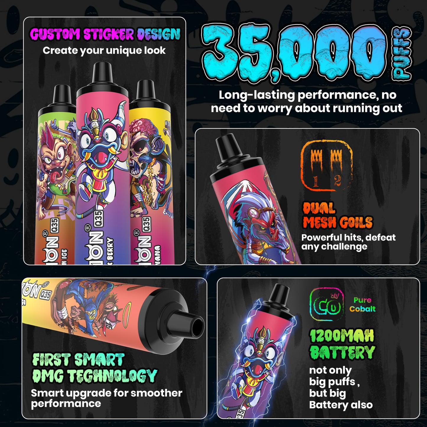 Monvaper Q35 Disposable Vape – 35,000 Puffs