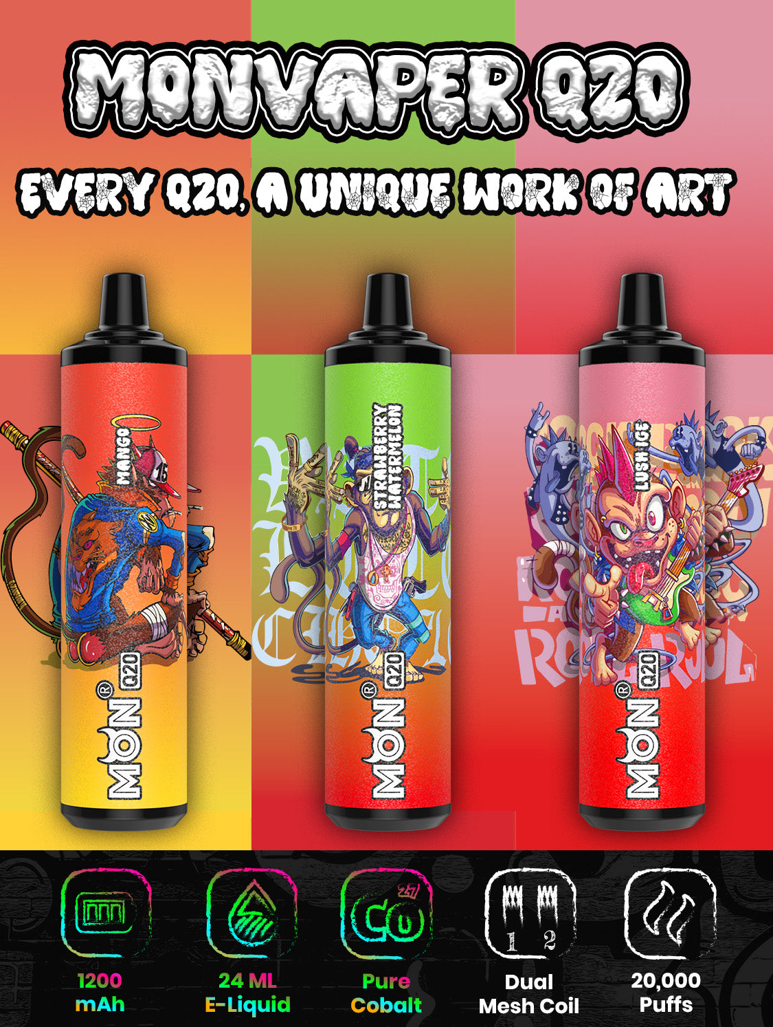 Monvaper Q35 Disposable Vape – 35,000 Puffs