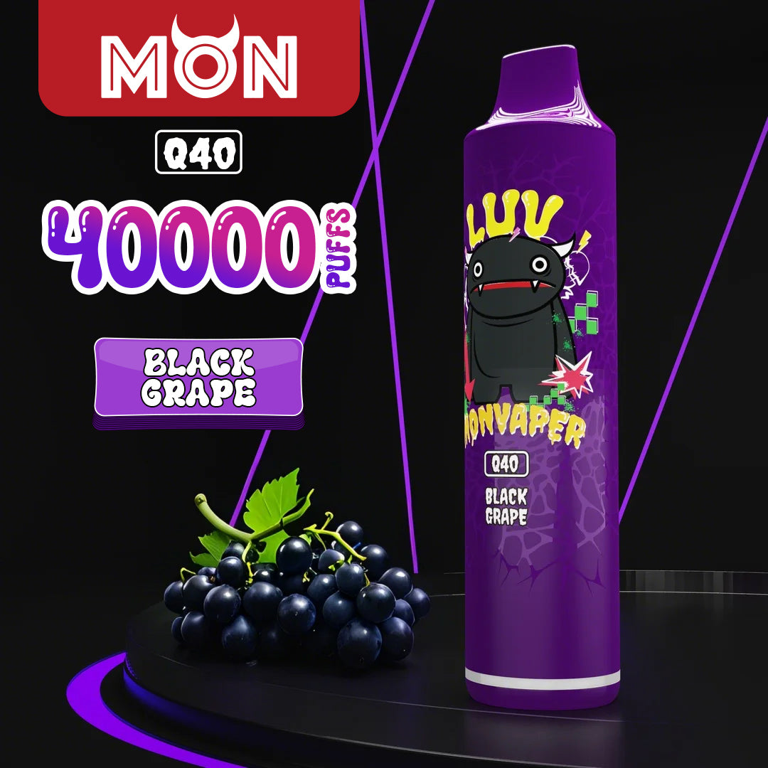 MON Q40 | 40K Puff Power Stick with Dual Mesh Coils & Consistent Flavor Delivery
