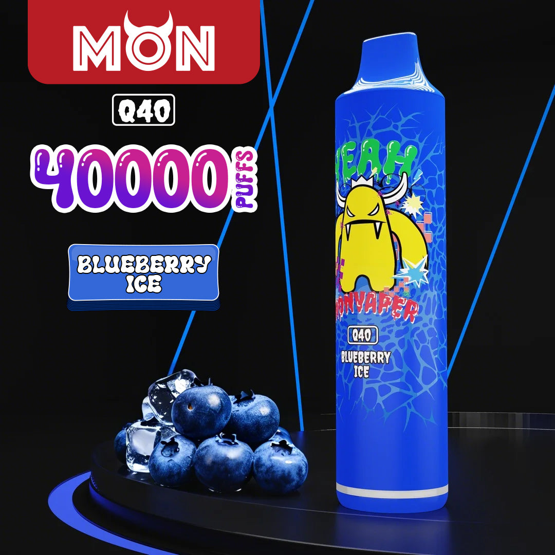 MON Q40 | 40K Puff Power Stick with Dual Mesh Coils & Consistent Flavor Delivery